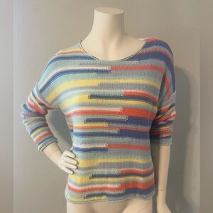 Zaket Plover Sweater Size XS Colorful 100% Cotton Lightweight Travel Casual